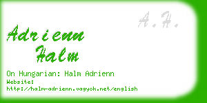 adrienn halm business card